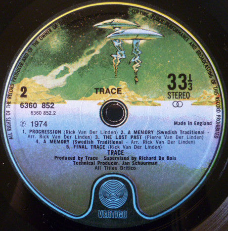 Trace (6) : Trace (LP, Album)