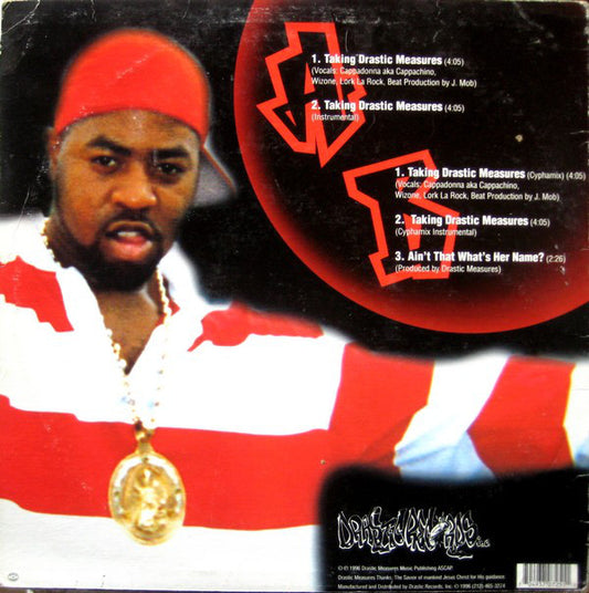 Cappadonna aka Cappachino & Draztik Mezurz : Taking Drastic Measures (12")