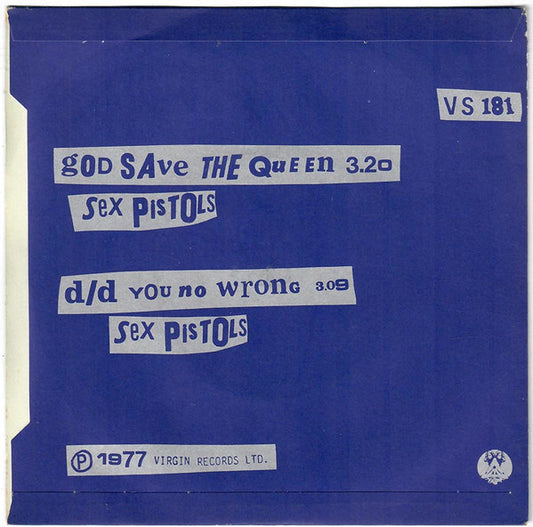 Sex Pistols : God Save The Queen (7", Single, Sil)