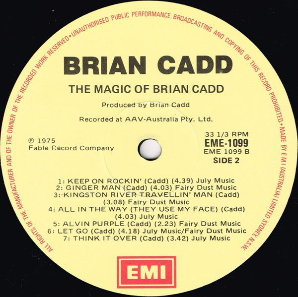 Brian Cadd : The Magic Of Brian Cadd (LP, Comp, RE)