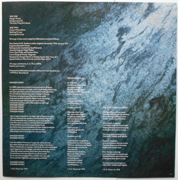 UK (3) : Danger Money (LP, Album)