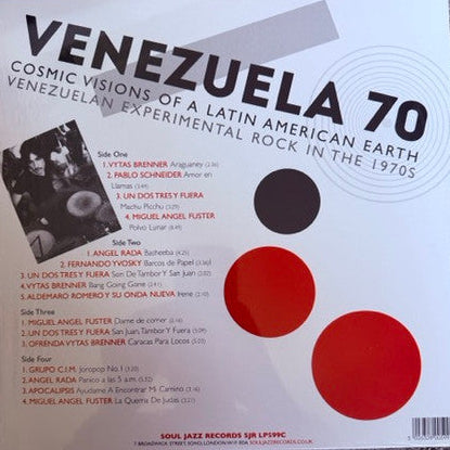 Various : Venezuela 70 (Cosmic Visions Of A Latin American Earth: Venezuelan Experimental Rock In The 1970's) (2xLP, Comp, RE, 10t)