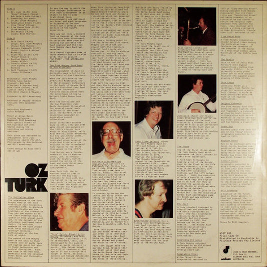 Turk Murphy Jazz Band Of San Francisco* : Oz Turk - The Australian Album (LP, Album)