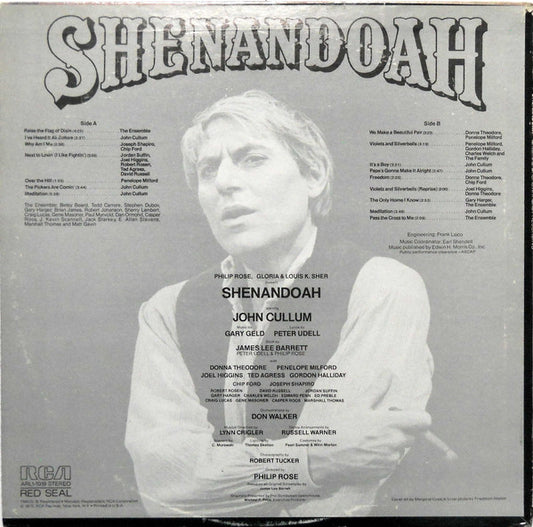 "Shenandoah" Original Broadway Cast Starring John Cullum : Shenandoah (LP, Album)