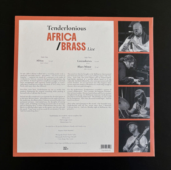 Tenderlonious : Africa / Brass Live (LP, Album)
