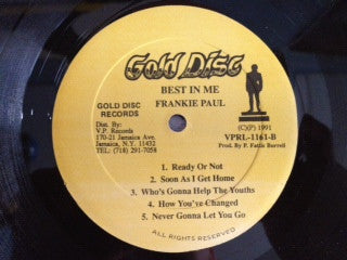 Frankie Paul : Best In Me (LP, Album)