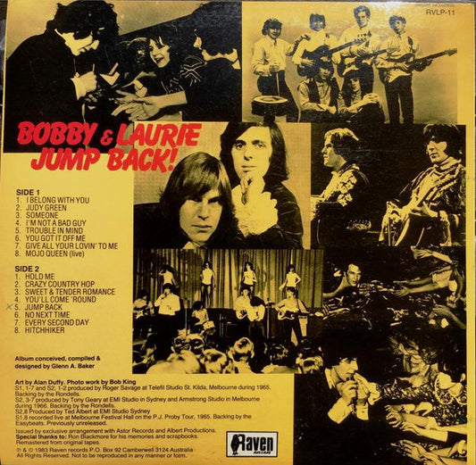 Bobby And Laurie : Jump Back! (LP, Comp)