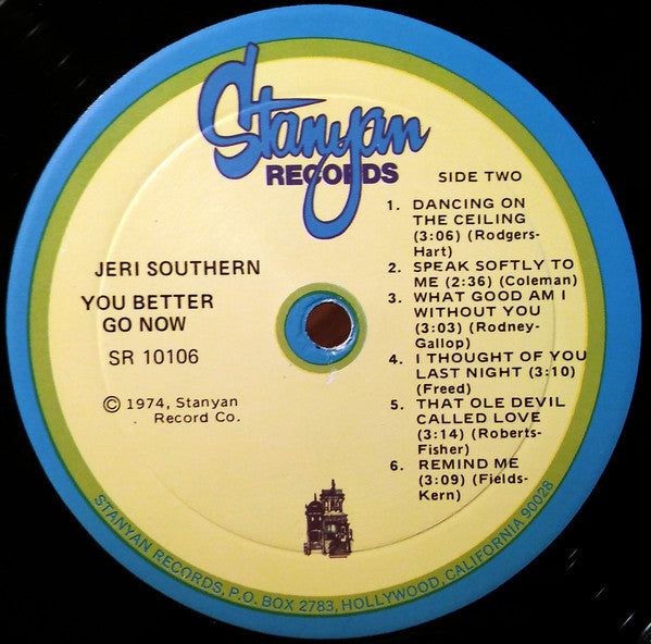 Jeri Southern : You Better Go Now (LP, Album, Mono, RE)