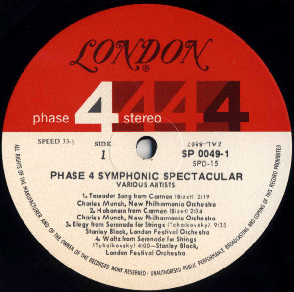 Leopold Stokowski / Charles Munch / Stanley Black : Symphonic Spectacular (2xLP, Comp)