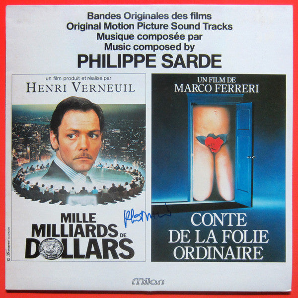 Philippe Sarde : Mille Milliards De Dollars / Conte De La Folie Ordinaire (Bandes Originales Des Films) (LP, Album)
