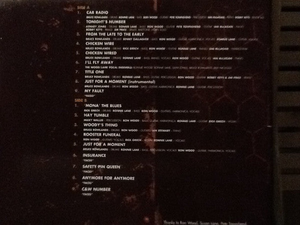 Ron Wood & Ronnie Lane : Last Stand - Original Motion Picture Soundtrack (LP, Album, RE, Gat)