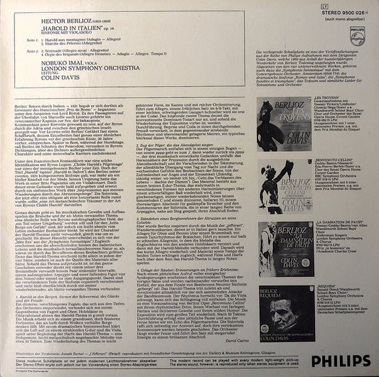 Hector Berlioz / Nobuko Imai, London Symphony Orchestra, Sir Colin Davis : Harold En Italie (LP)
