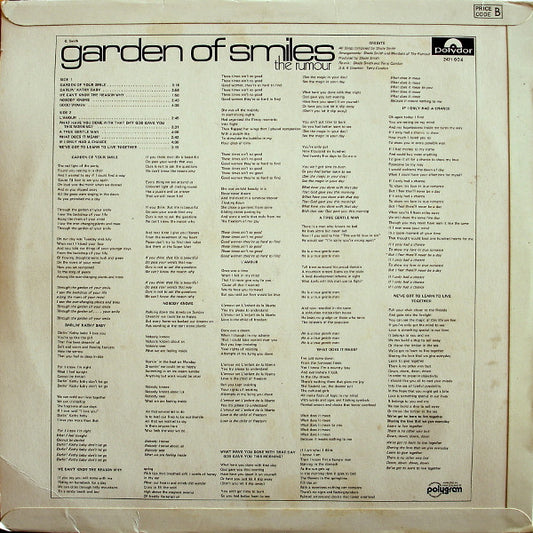 The Rumour (2) : Garden Of Smiles (LP, Album)