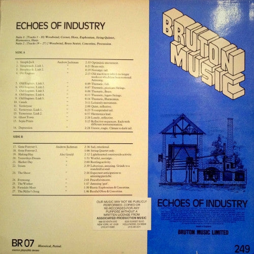 Andrew Pryce Jackman, Alec Gould : Echoes Of Industry (LP)
