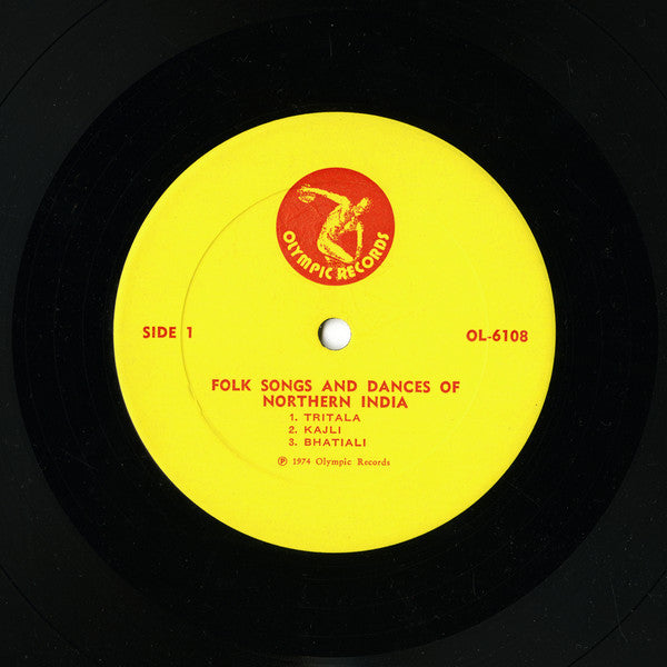 Unknown Artist : Folk Songs And Dances Of Northern India (LP)
