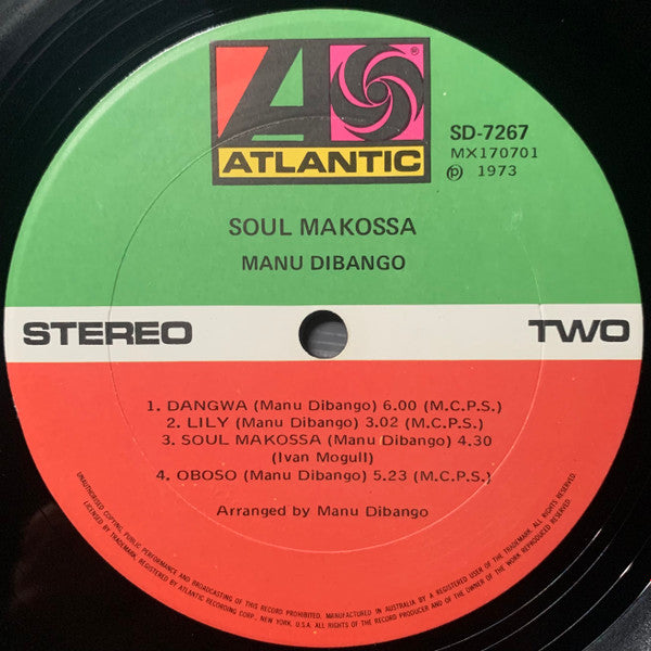 Manu Dibango : Soul Makossa (LP, Album)