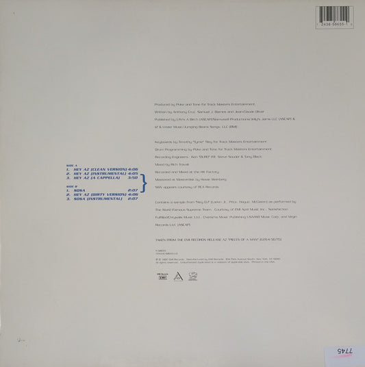 AZ Featuring SWV : Hey AZ (12")