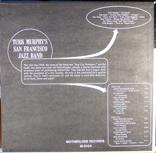 Turk Murphy's Jazz Band : Turk Murphy's Jazz Band Volume 2 (LP, Album)