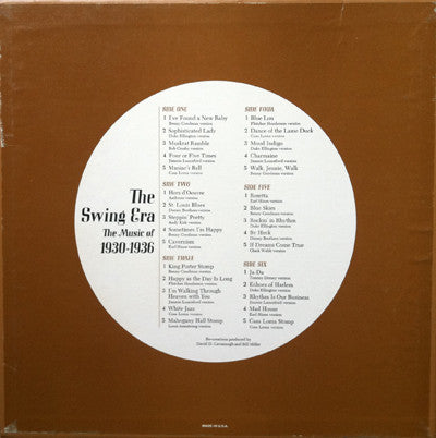 Various : The Swing Era 1930-1936: Wonderful Times: Making A Lot Out Of A Little (3xLP, Comp + Box, RE)