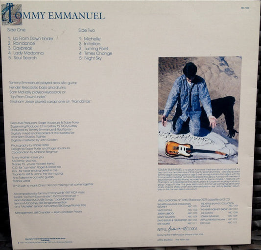 Tommy Emmanuel : Up From Down Under (LP, Album)