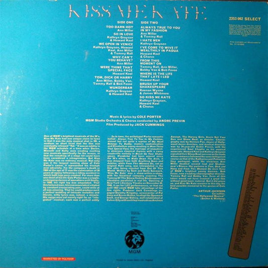 Various : Kiss Me Kate (LP, Album, RE)