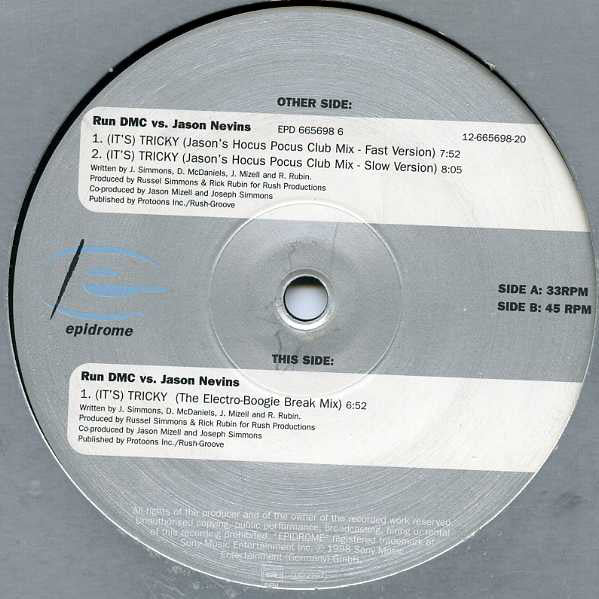 Run-DMC Vs. Jason Nevins : (It's) Tricky (12")