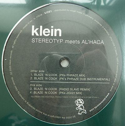 Stereotyp Meets Al Haca : Blaze 'N Cook (12")