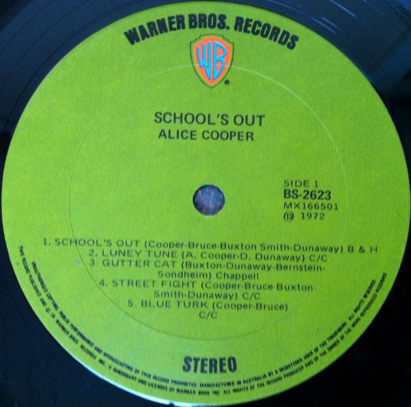 Alice Cooper : School's Out (LP, Album)