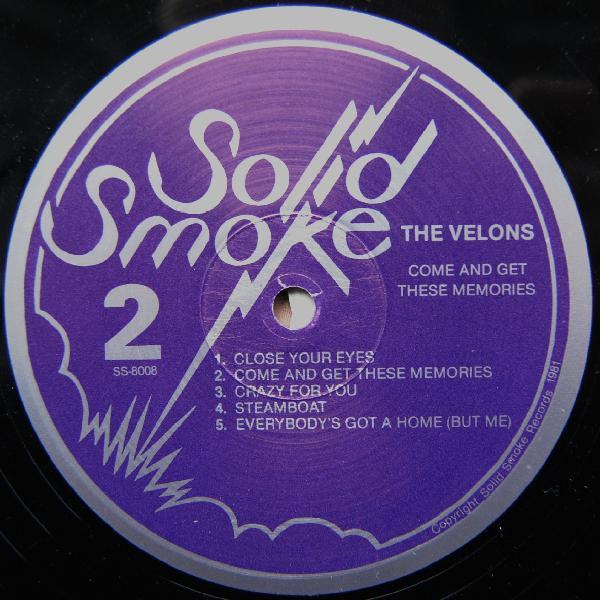 The Velons : Come And Get These Memories (LP, Comp)