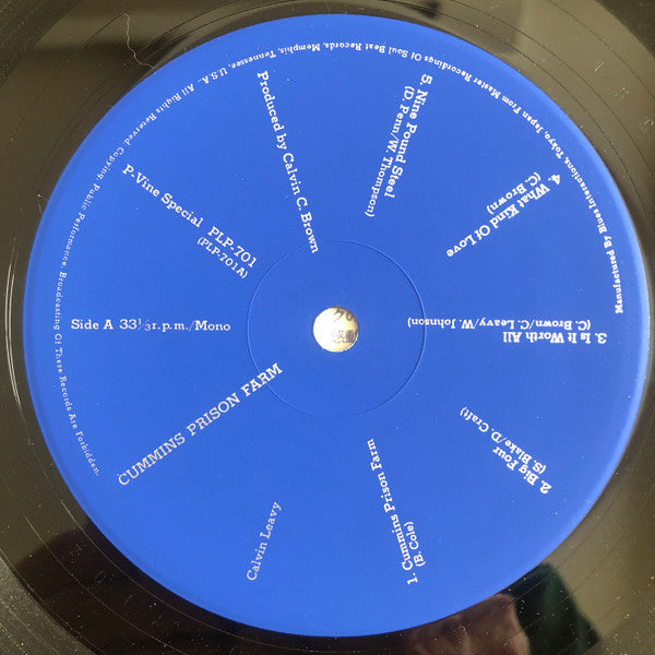 Calvin Leavy : Cummins Prison Farm (LP, Comp, Mono)