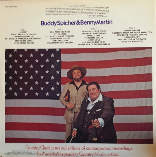 Buddy Spicher & Benny Martin : The Great American Fiddle Collection (2xLP, Album, Gat)