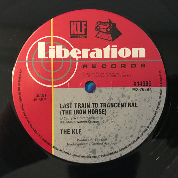 The KLF : Last Train To Trancentral (Live From The Lost Continent) (12", Single)