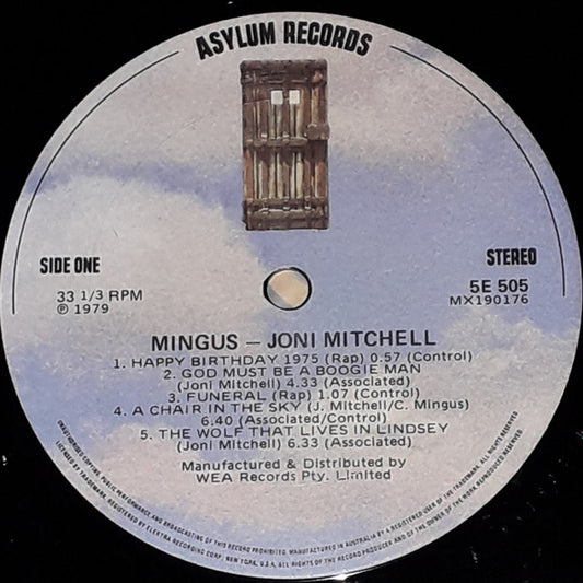 Joni Mitchell : Mingus (LP, Album, Gat)