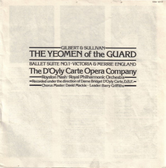 Gilbert & Sullivan : The Yeomen Of The Guard (2xLP, Album + Box)