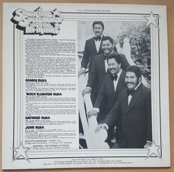 The Hi-Marks (2) : Showtime Spectacular With The Hi-Marks (LP, Album)