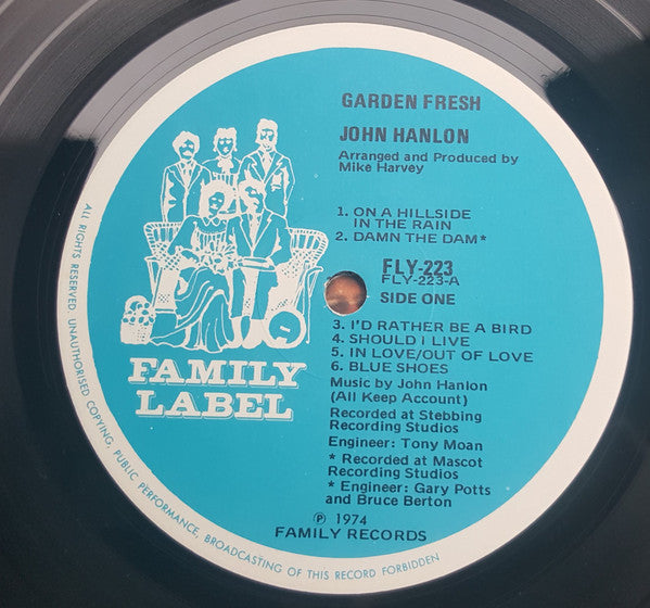 John Hanlon (2) : Garden Fresh (LP, Album)