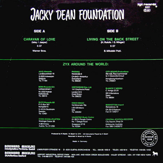 Jacky Dean Foundation : Caravan Of Love (The Dance Version) (12")