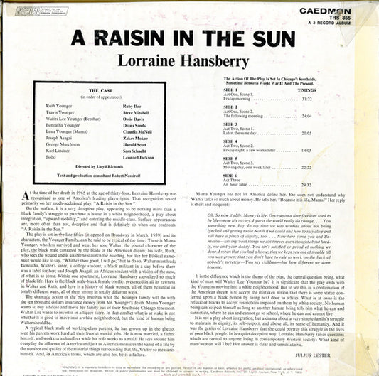 Lorraine Hansberry : A Raisin In The Sun (3xLP)