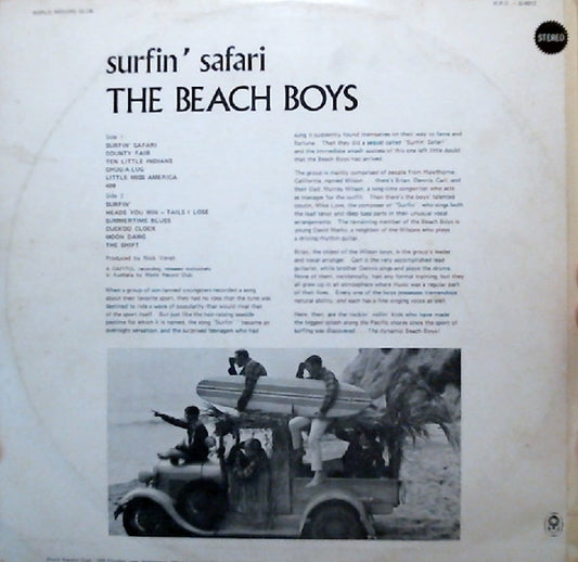 The Beach Boys : Surfin' Safari (LP, Album, Club)
