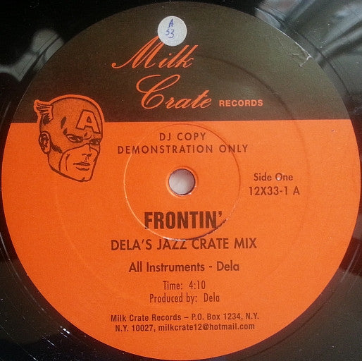 Pharrell Williams : Frontin' (Dela's Jazz Crate Mix) (12", P/Unofficial, Promo, Ora)