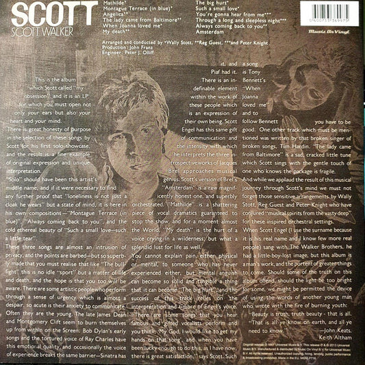 Scott Walker : Scott (LP, Album, RE, 180)