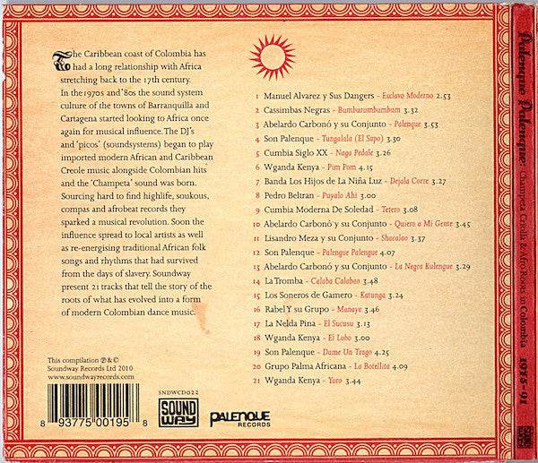 Various : Palenque Palenque: Champeta Criolla & Afro Roots In Colombia 1975-91 (CD, Comp)