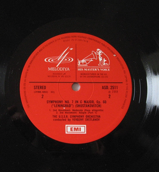 Dmitri Shostakovich, Russian State Symphony Orchestra, Evgeni Svetlanov, Dmitry Kabalevsky, Даниил Шафран, Leningrad Philharmonic Orchestra : 'Leningrad' Symphony / Cello Concerto No.2 (2xLP + Box)