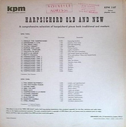 Sam Fonteyn / Johnny Pearson / Derrick Mason : Harpsichord Old And New (LP)