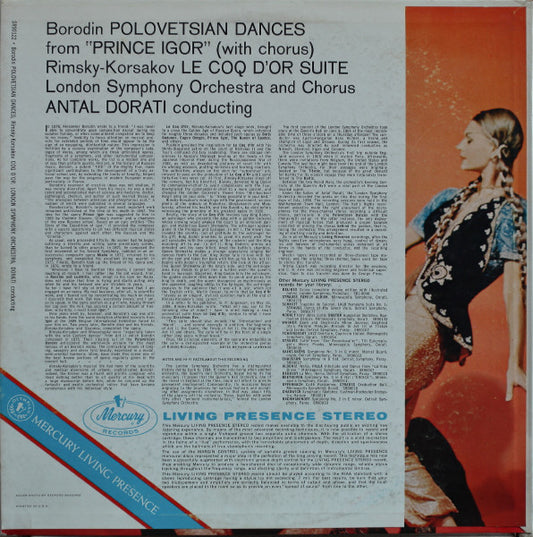 Borodin* / Rimsky-Korsakov*, Antal Dorati, London Symphony Orchestra, London Symphony Chorus : Polovetsian Dances With Chorus (From "Prince Igor") / Le Coq D'Or Suite (LP)