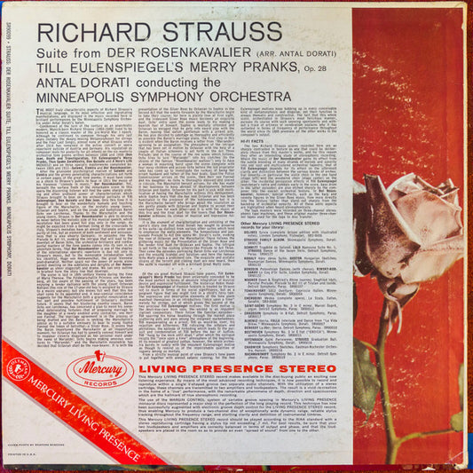 Richard Strauss, Antal Dorati, Minneapolis Symphony Orchestra : Antal Dorati Conducts Richard Strauss (LP)
