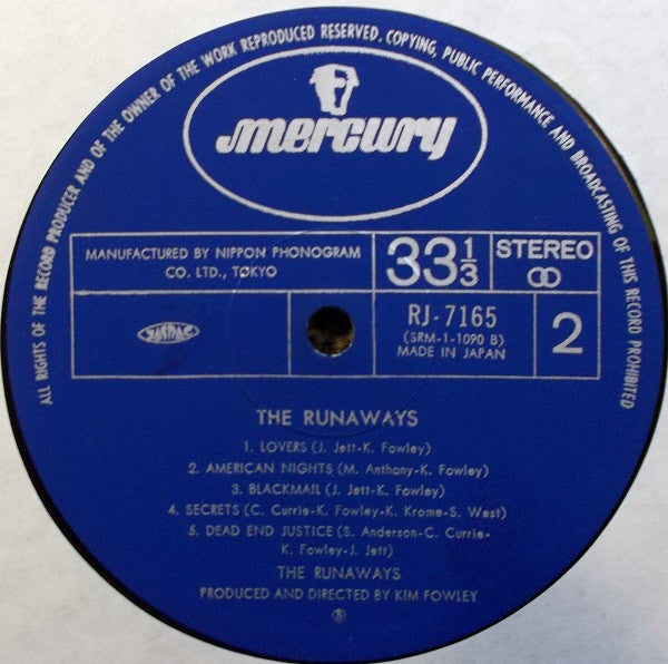 The Runaways : The Runaways (LP, Album)