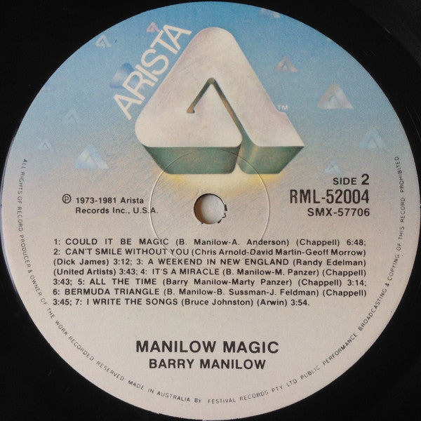 Barry Manilow : Manilow Magic (LP, Comp)