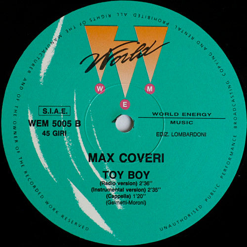 Max Coveri : Toy Boy (12")