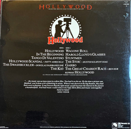 Carl Davis (5) : Hollywood (Original Music From The Thames Television Series By Carl Davis) (LP, Gat)